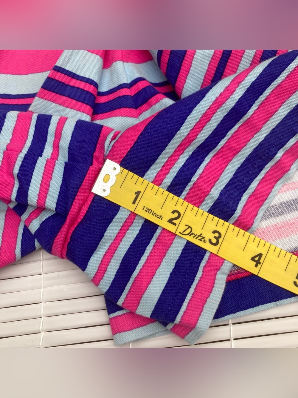 Nanette Lepore Striped A-Line Shorts Sz 4 High Waist Pleats Skirt Silhouette USA - Picture 6 of 12